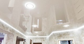 Натяжной ПВХ потолок Малгобек, цена от 2131 руб.